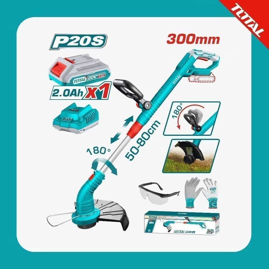 TOTAL TOOLS Cordless Grass Trimmer TGTLI20301