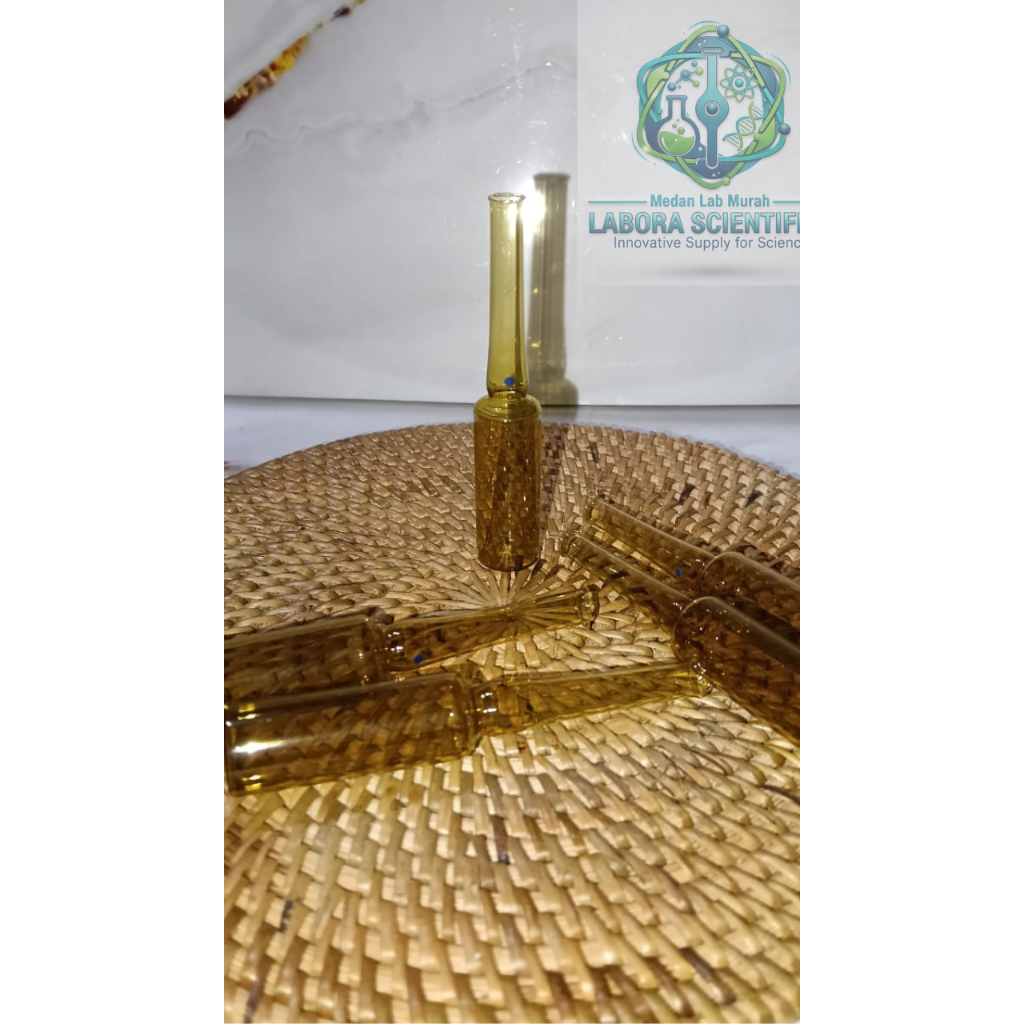 Ampul Coklat kosong 1 ml , 2 ml , 3 ml , 5 ml , 10 ml , Wadah Ampul Amber , Tempat Ampul , 1 pcs