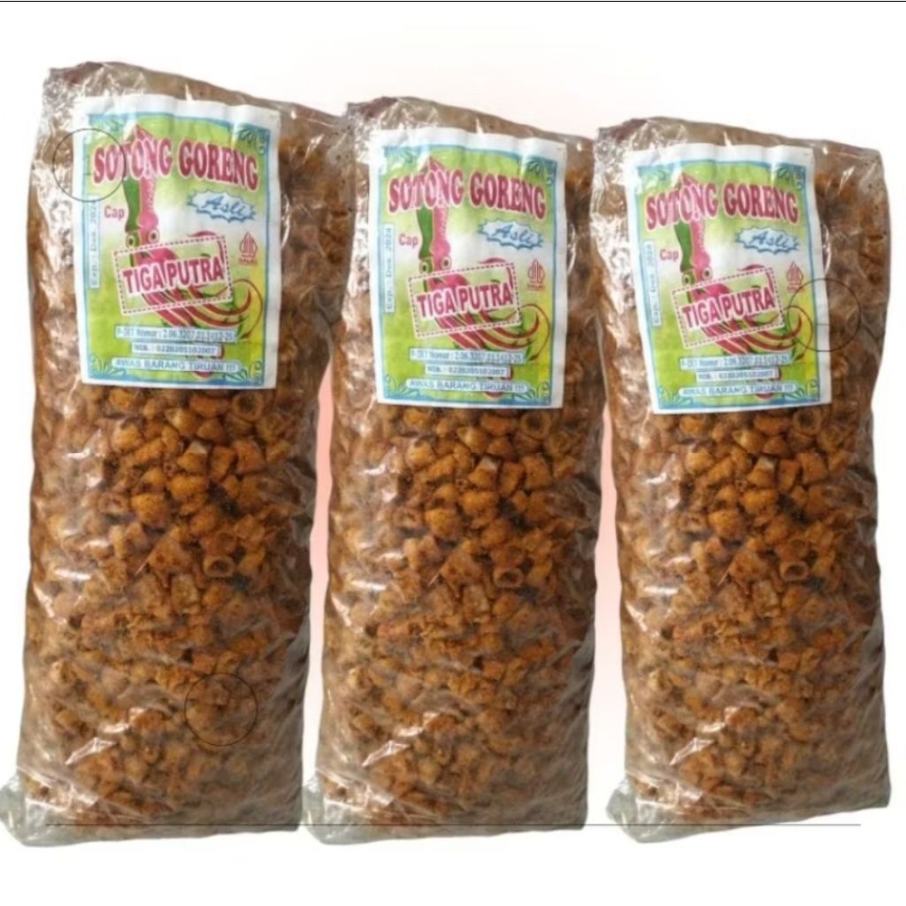 Sotong Goreng Pedas Tiga Putra 3kg Dijamin Enak