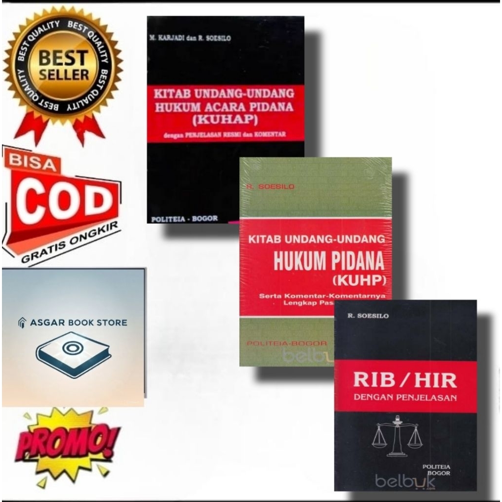 BUKU KUHAP KUHP RIB HIR - R. SOESILO