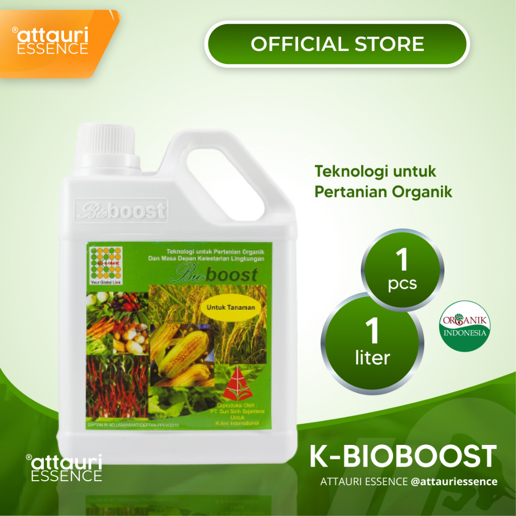 K-Link K-BioBoost Original (1 Liter) Pupuk Cair Organik Hayati BioBoost Pupuk Pertanian, Tumbuhan da