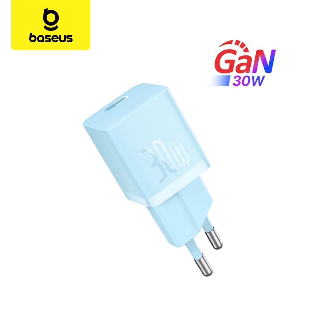 Kepala Charger Baseus GaN5 Fast Charger Mini 1C 30W EU