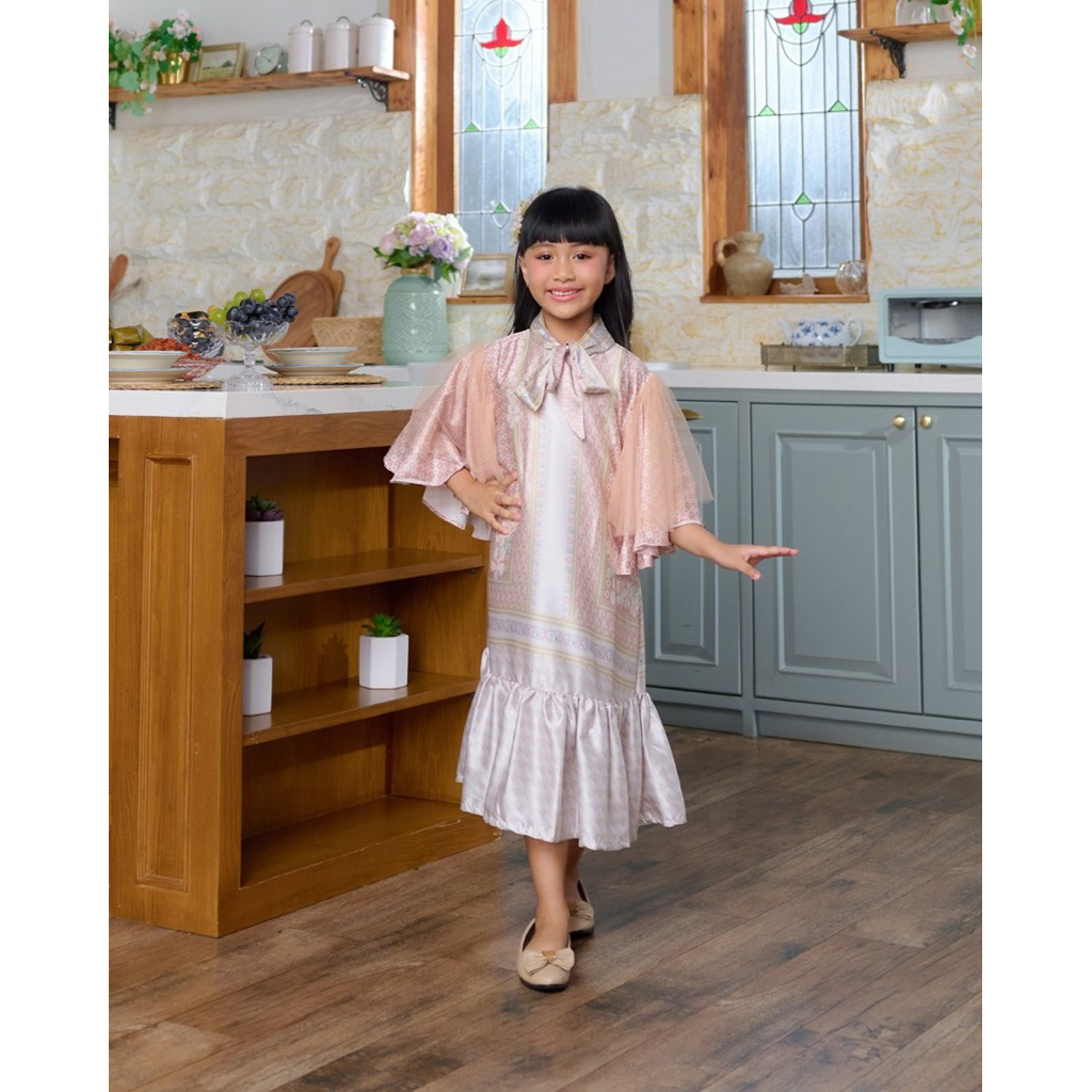 KAMIMA PADANG - Seruni Series - Manika Kids Tunic in Pearl - Tunik Anak