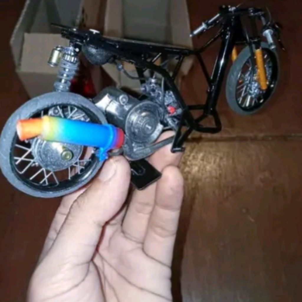 diecast miniatur motor drag Yamaha aerox old downsize Thailand