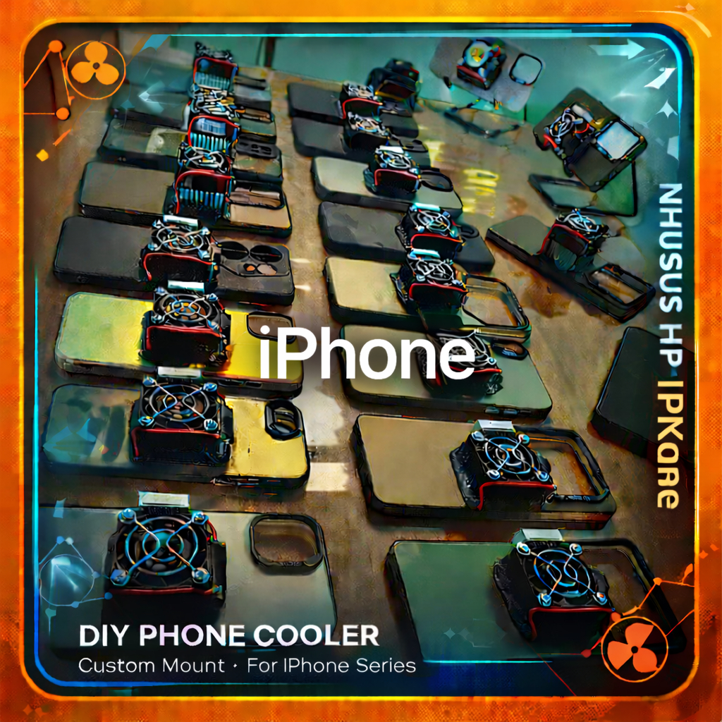 Cooler Radiator Pendingin HP Fan Cooler Case Peltier DIY Rakitan I Phone