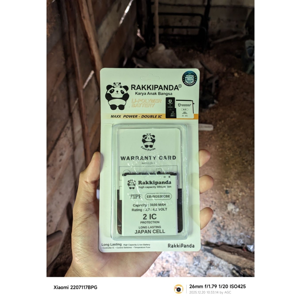 Baterai HP Rakkipanda Samsung J2 Prime Baru