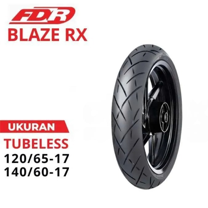 COD (BACA DESKRIPSI) (FREE PENTIL BESI) BAN LUAR FDR TUBELESS TL BLAZE RX RS 120/65 X 17 / 140/160 X