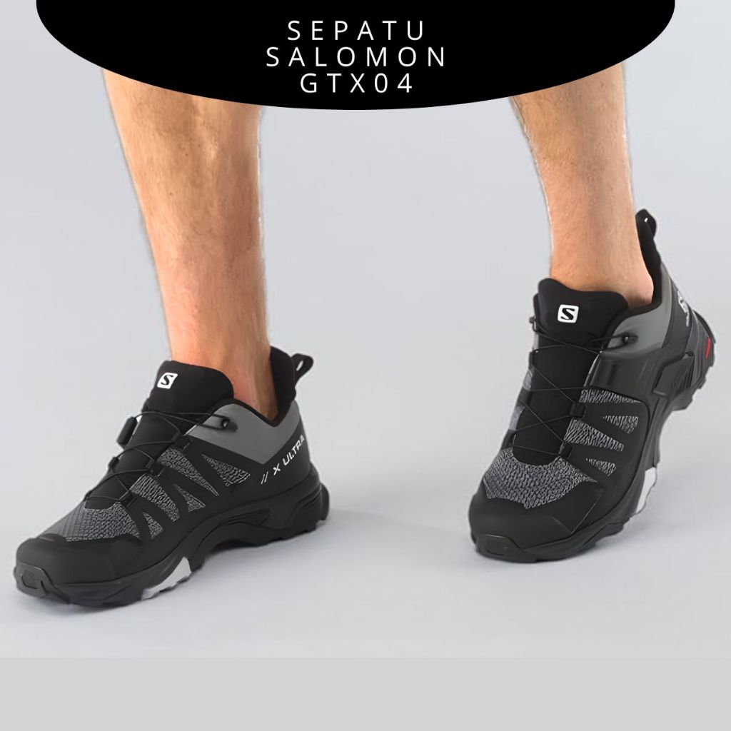 Sepatu Salomon GTX04 ULTRA X PENDEK ABU