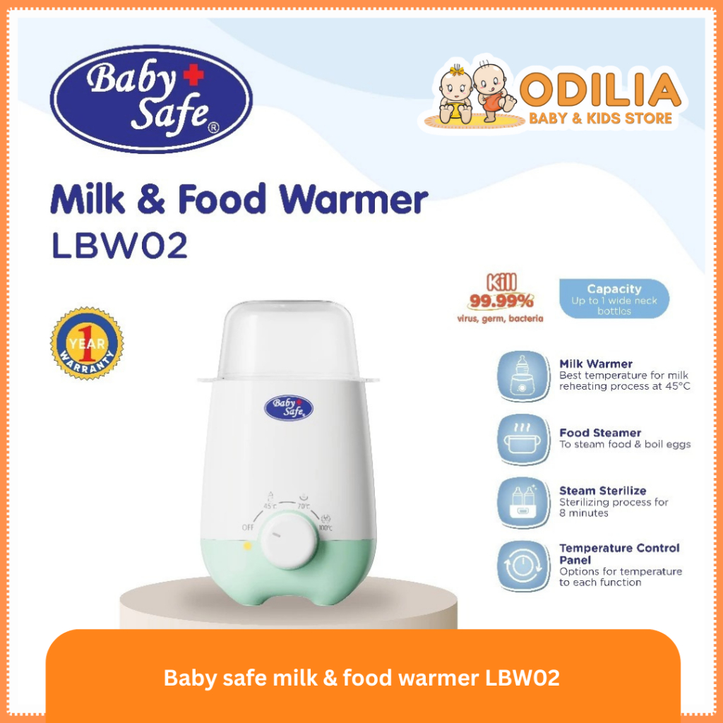 BabySafe LBW02 BabySafe - Alat Steril Botol Susu 4in1 | Alat Steril dan Penghangat Makanan | Alat St