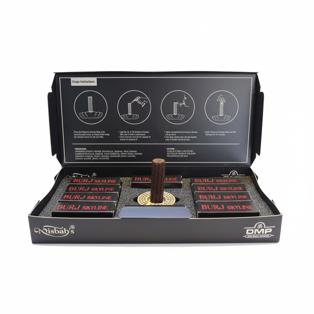 Buhur Arab Premium Misbah’s | Paket Lengkap 10 pcs Buhur + 1 Tempat Buhur | Aroma Tahan Lama