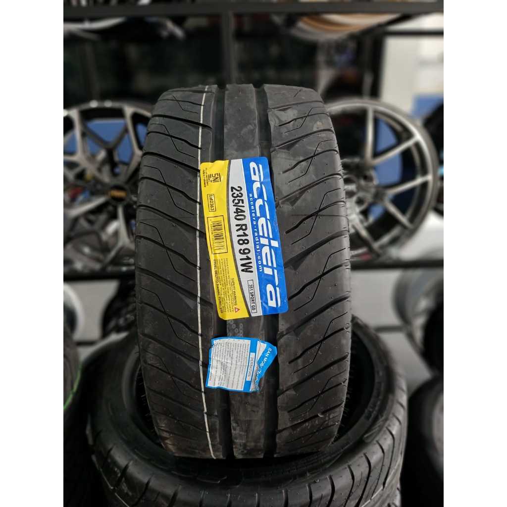 BAN SMIS LICK RING 18  ACCELERA 351 SPORT GD UKURAN 235 40 R18 BAN TUBLES COCOK BUAT BAN BALAP