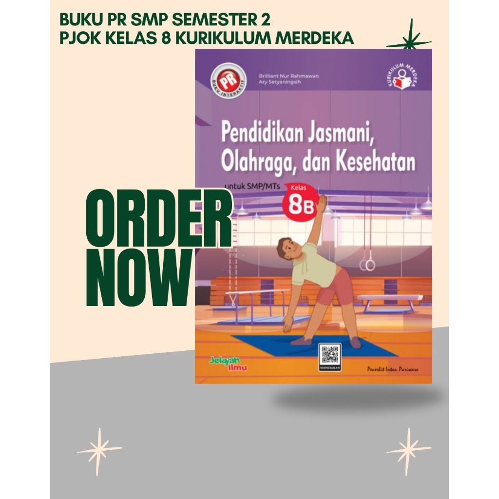 Buku PR PJOK SMP Kelas 8 Semester 2 Kurikulum Merdeka Intan Pariwara Edisi 2024