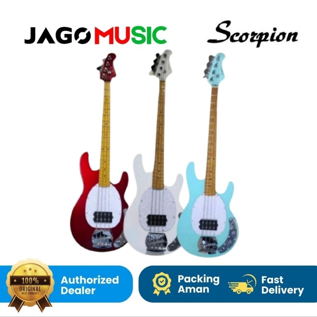 Gitar Bass Elektrik Guitar Electric Scorpion SP300 Gitar Scorpion SP 300 4 String