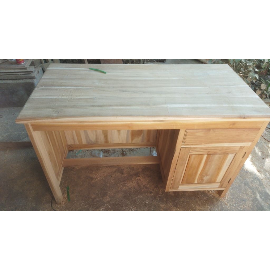 Meja kantor meja kerja kayu jati