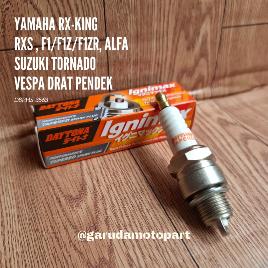 DAYTONA IGNIMAX D8PHS 3563 BUSI MOTOR 2T DAN VESPA RX KING FIZR TORNADO ORIGINAL