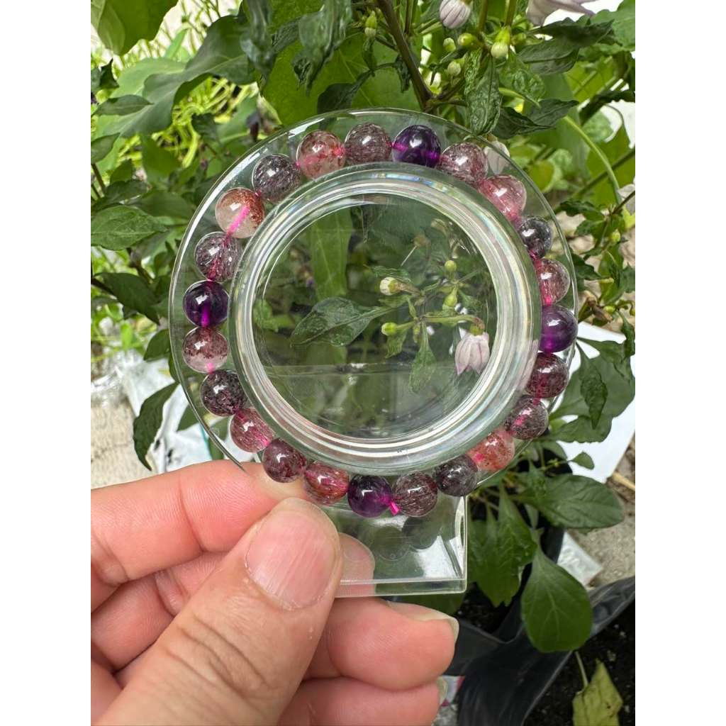 Gelang kristal titanium ,gelang super 7, kura-kura naga pixiu ,format seni kristal original import p