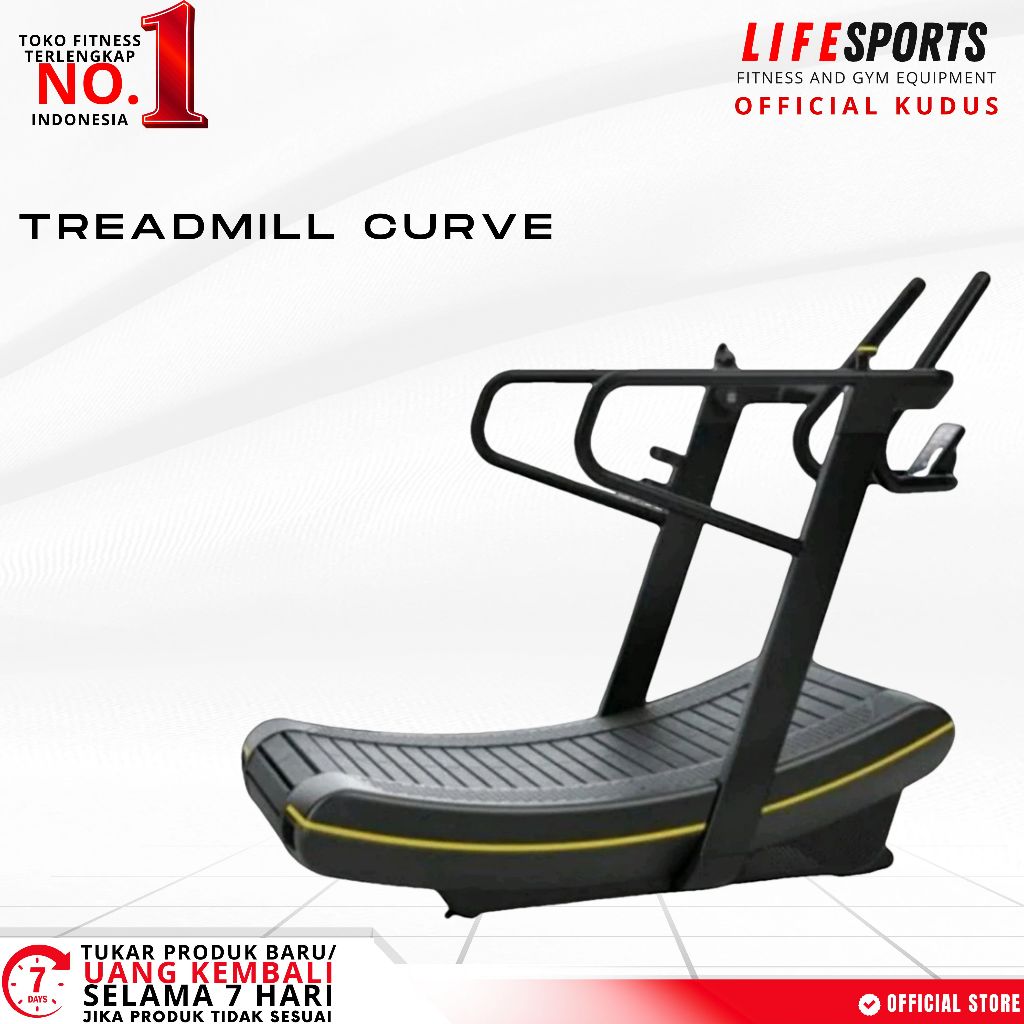 LIFESPORTS - Alat Fitness Sport Gym Smart Walking Pad Mid Treadmill Curve Manual Lifesports Import