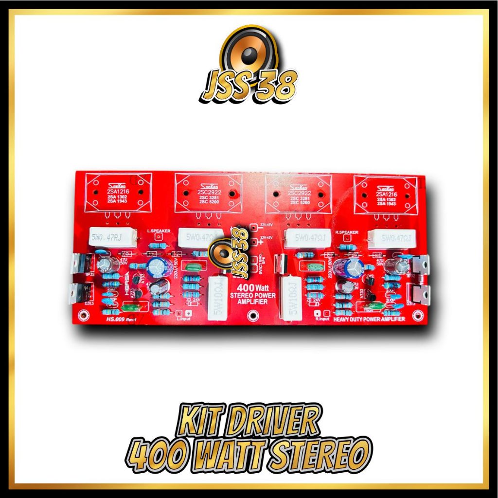 (KIT DRIVER) Power Amplifier Sanken Safari 400 Watt Stereo ups