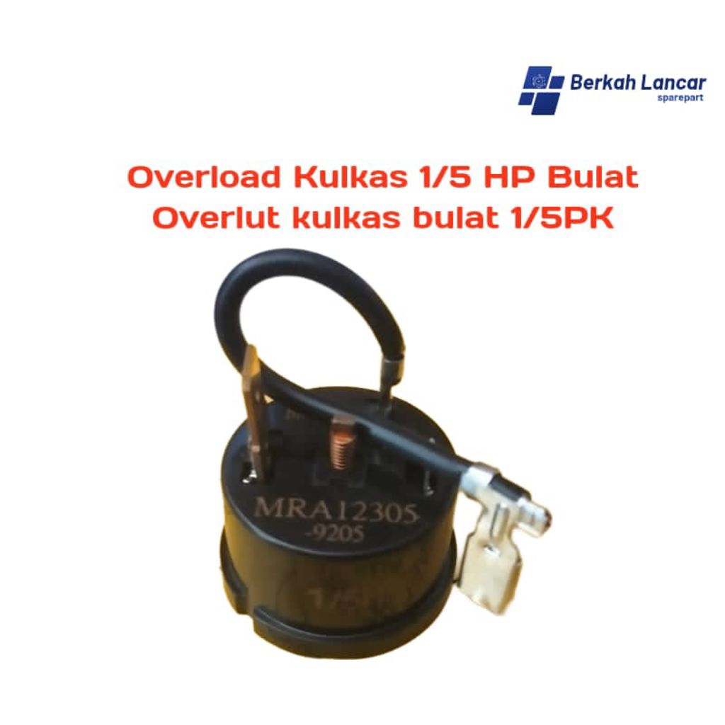 overload kulkas 1/5 hp bulat, overload kulkas bulat 1/5 PK