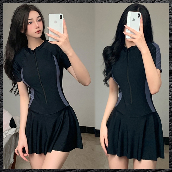 Sport Swimsuit Women Slim Fit Baju Renang Wanita Cantik Seksi Swimwear Korean