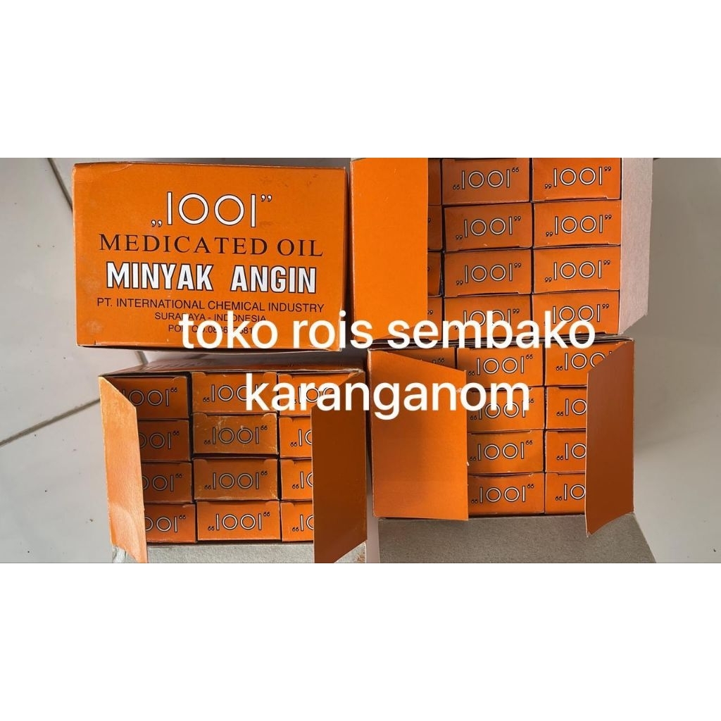 Minyak Angin 1001 ORIGINAL / PPO (1 PCS) / 1 biji Harga tertera untuk 1 bj produk (bukan 1 box)