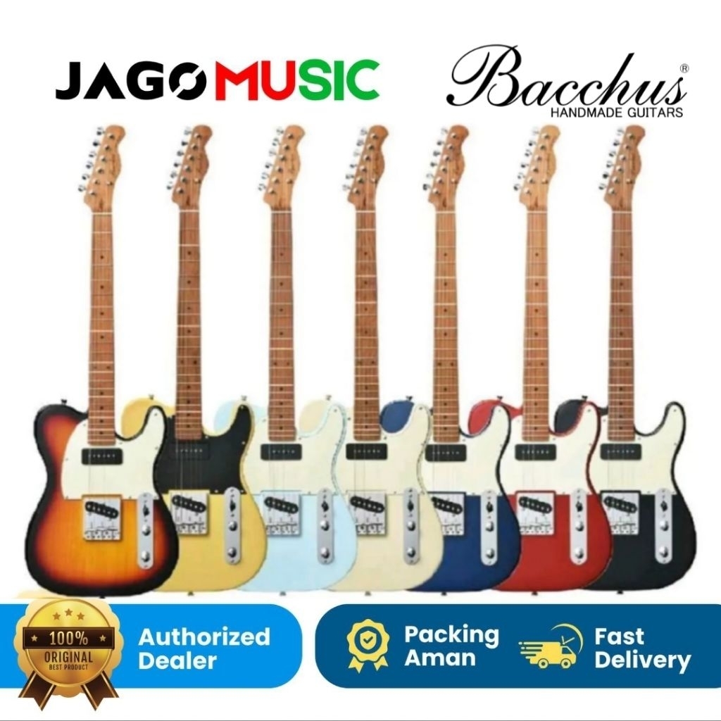 Gitar Elektrik Guitar Electric Bacchus BTE 2 RSM/M Gitar Bacchus BTE 2RSM Maple Original