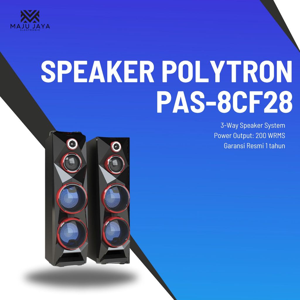 SPEAKER ACTIVE POLYTRON PAS8C28/ SPEAKER AKTIF POLYTRON PAS 8CF28 USB XBR BLUETOOTH