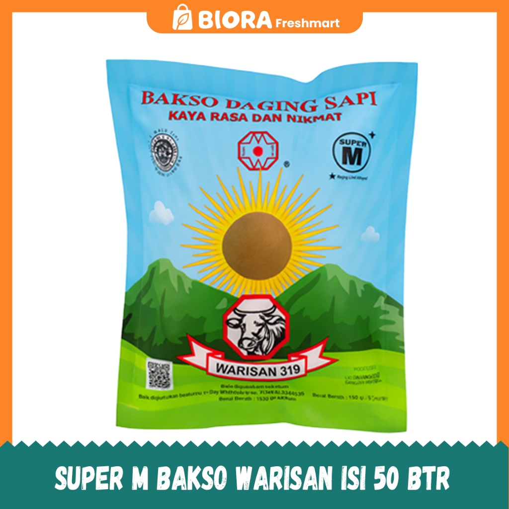 SUPER M Bakso Warisan - Bakso Daging Isi 50 Butir