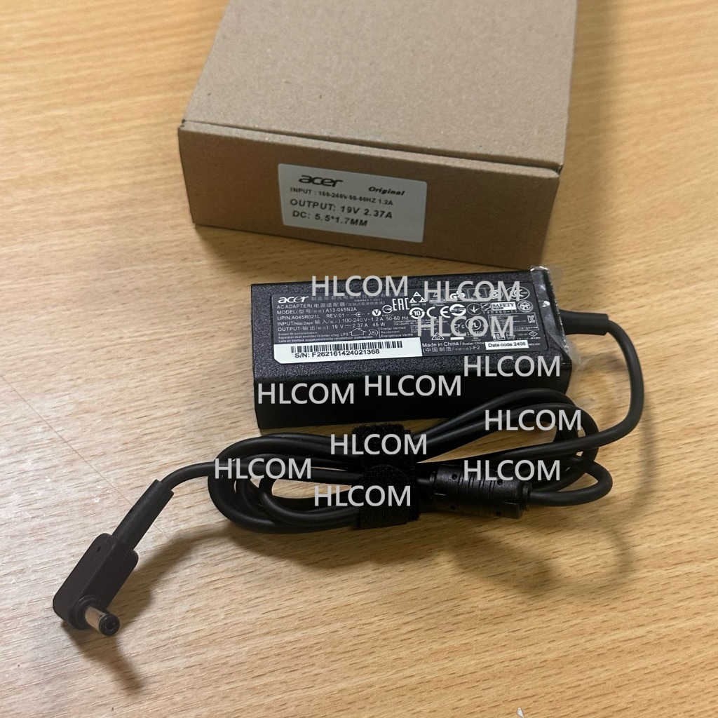 ORIGINAL Adaptor Charger Acer Aspire 3 A314-32 A314-32-C3X0 45W Embos