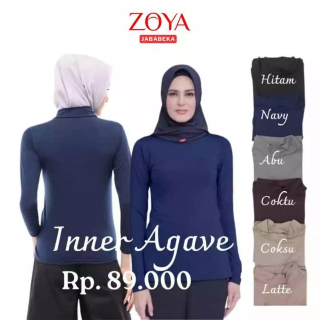 ZOYA-INNER AGAVE-DALEMAN BAJU MANSET-LENGAN PANJANG