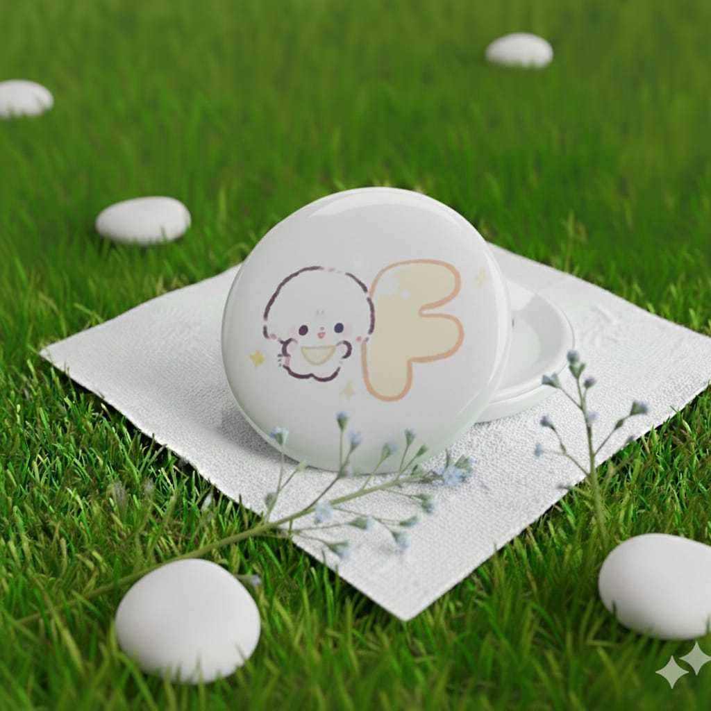 Pinstore.collection - Pin Bros Press Pin cat  Huruf 32mm / bros tas ransel brooche alphabet bros hur