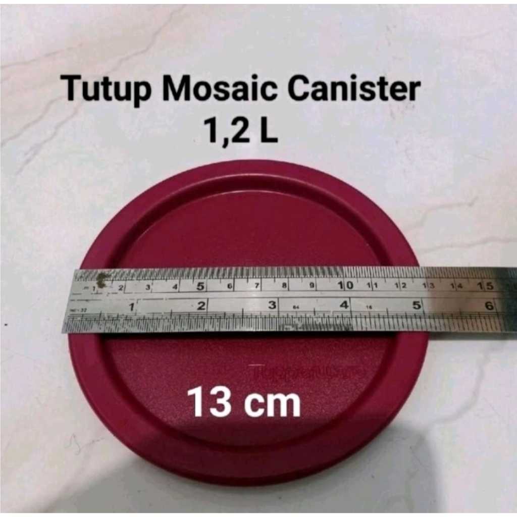 DISKON SALE  TUPPY ORI - TUTUP MOSAIC CANISTER 1.2L TUPPERWARE TUTUP SEAL MOSAIC CANISTER 1.2 L 1 BU
