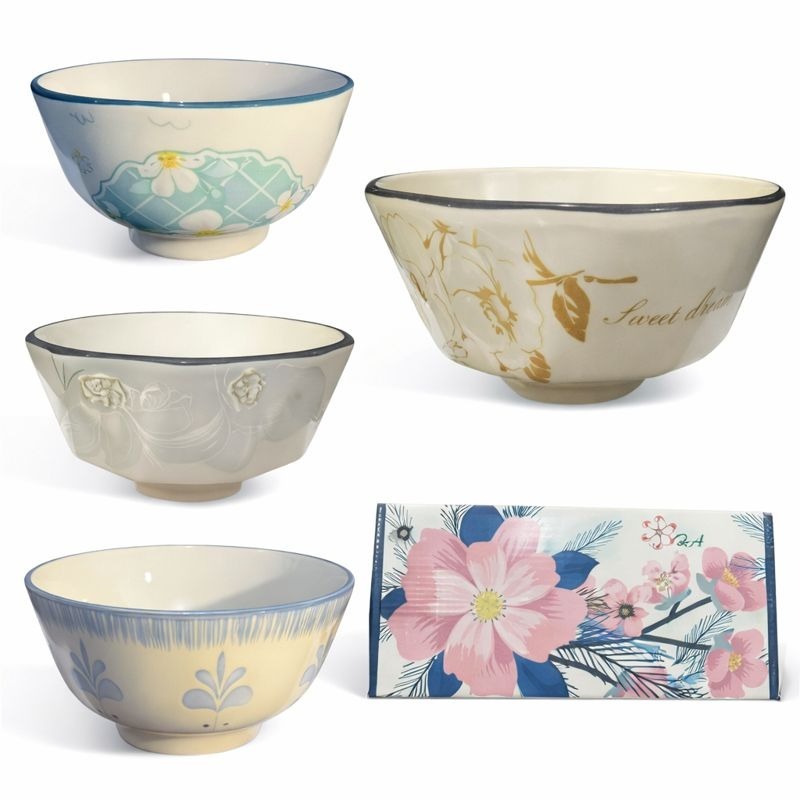 Mangkok Set Keramik Jepang Set  isi 2pcs / mangkok mewah