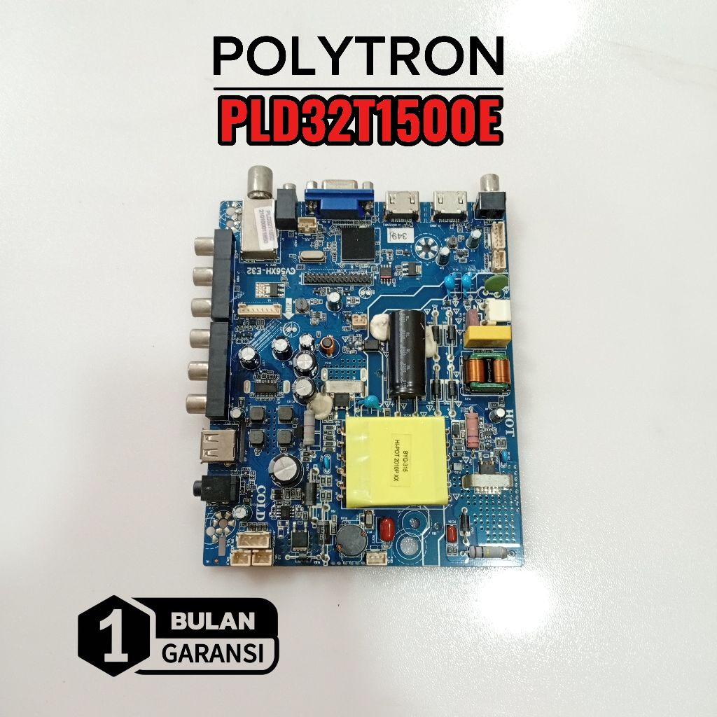 MAINBOARD TV POLYTRON PLD-32T1500E - MB - MOTHERBOARD - MOBO - MODUL - MESIN TV POLYTRON PLD32T1500E