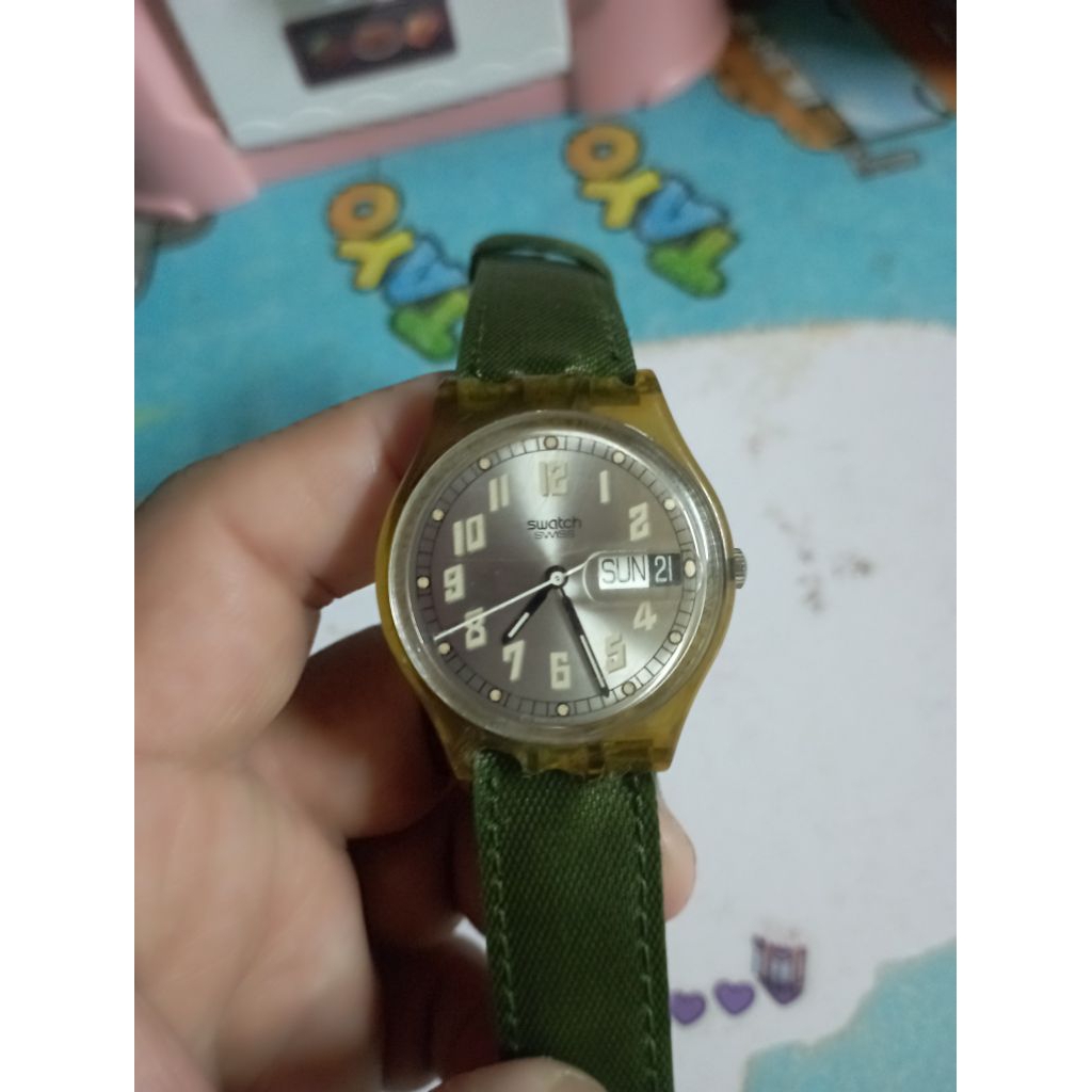 jam swatch second original minus di foto ke 5