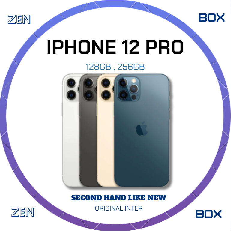 IP 12 Pro Second inter 128GB/256GB Original Bergaransi