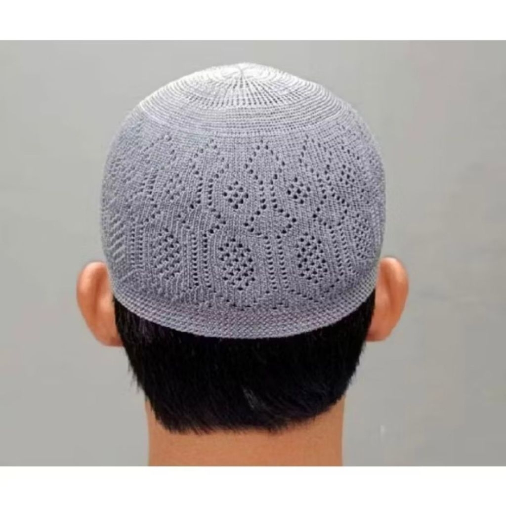 20PCS PECI RAJUT Lokal Motif MERCAN Soylu Harga Murah Berkualitas/kopiah/Peci Rajut Polos Putih sant