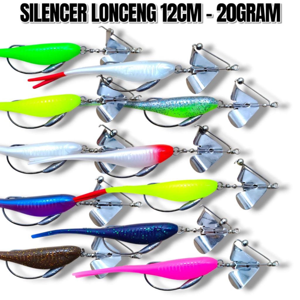 SILENCER LONCENG UKURAN 12CM BERAT 20GRAM UMPAN CASTING TOMAN
