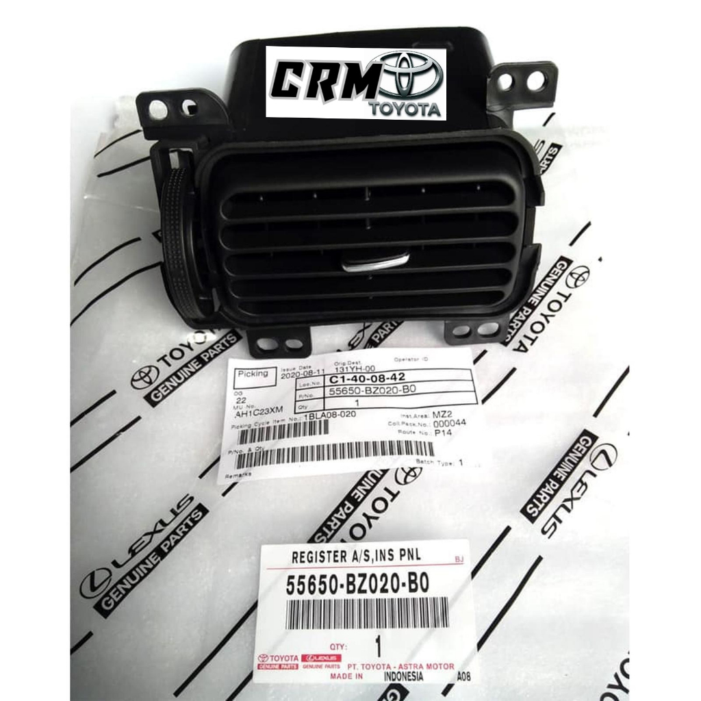 Grille Grill Gril Kisi-Kisi AC Depan Ujung Samping Avanza Xenia lama 2003-2011 Hitam 55650-BZ020-B0 