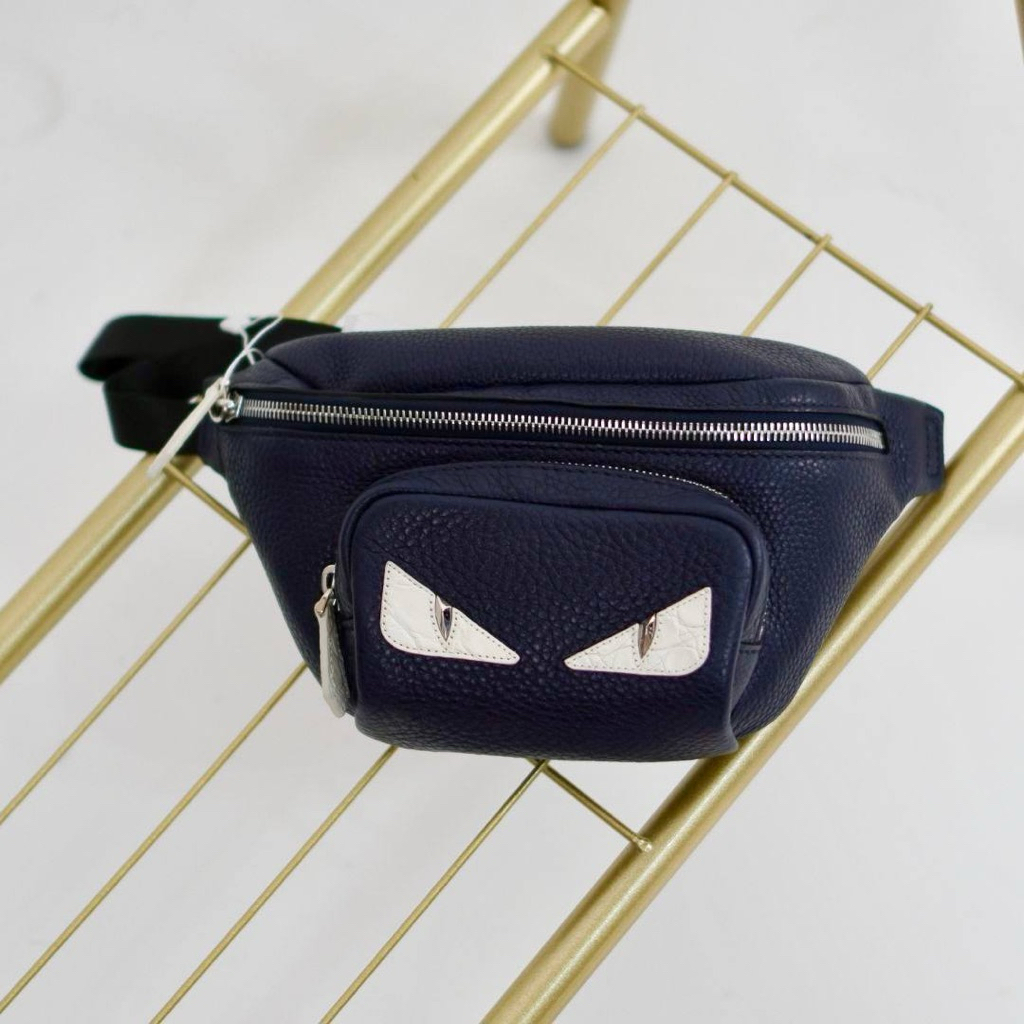 BRAND NEW FENDI Bugs Monster Eyes Bumbag / Belt Bag in Cuoio Romano