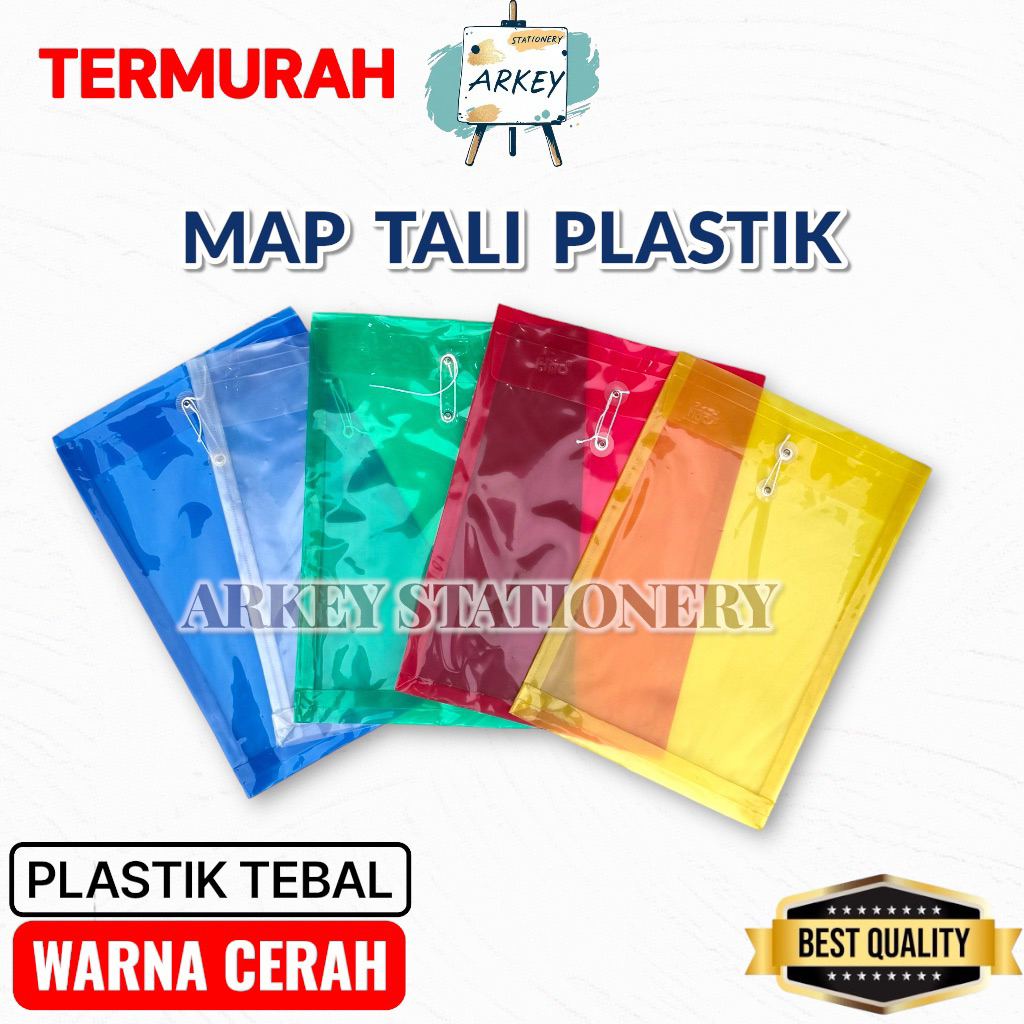 MAP PLASTIK TALI F4 / MAP TALI PLASTIK FOLIO