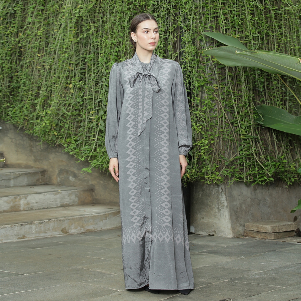 Batik Huza - Dress Khairany - Gamis Batik Wanita