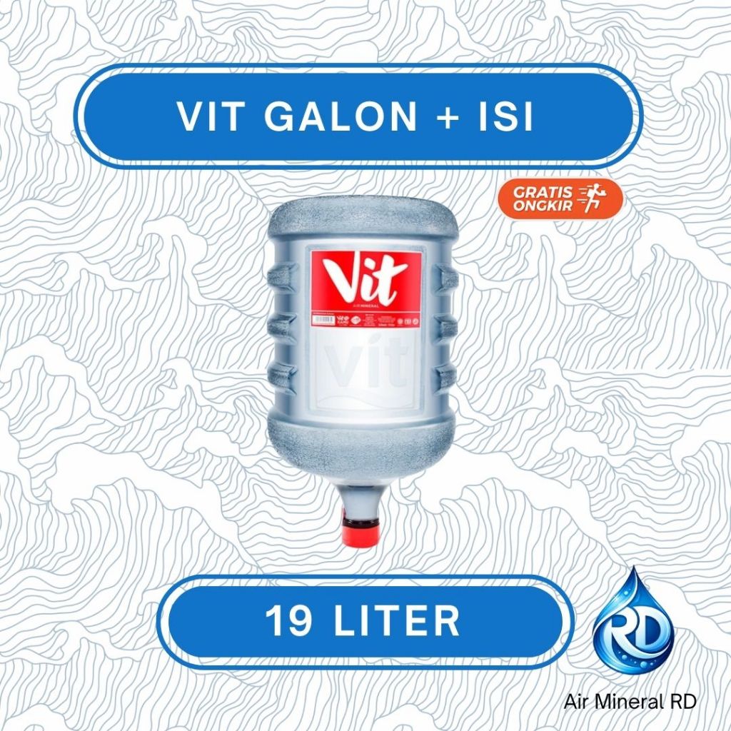 RD - Galon VIT - Isi 19 Liter - Air Minum Mineral Galon