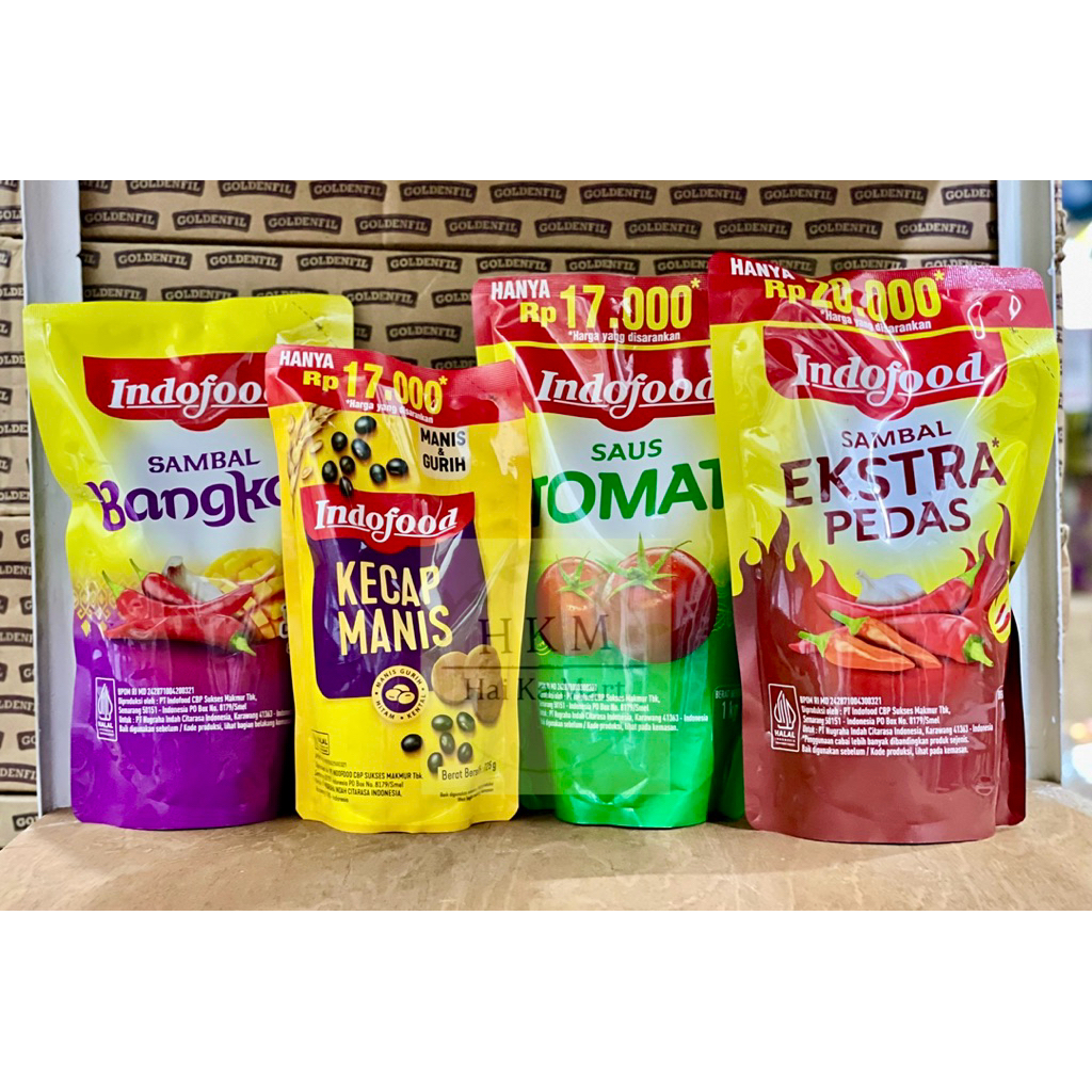 Saus Sambal Pouch dan Kecap Manis Pouch Indofood