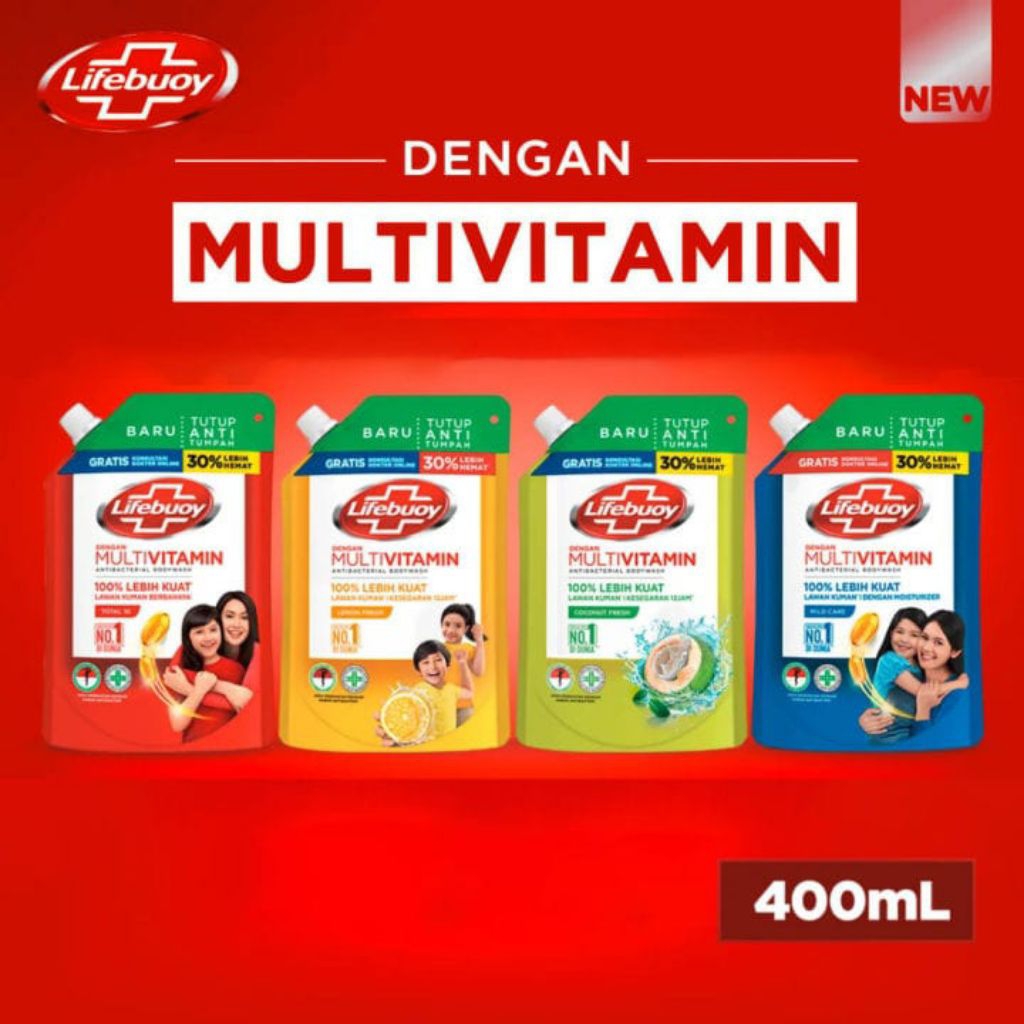 Sabun Mandi Cair Lifebuoy 400ml