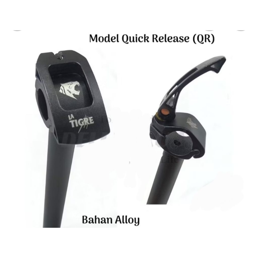 Tiang stang sepeda lipat bahan aloy