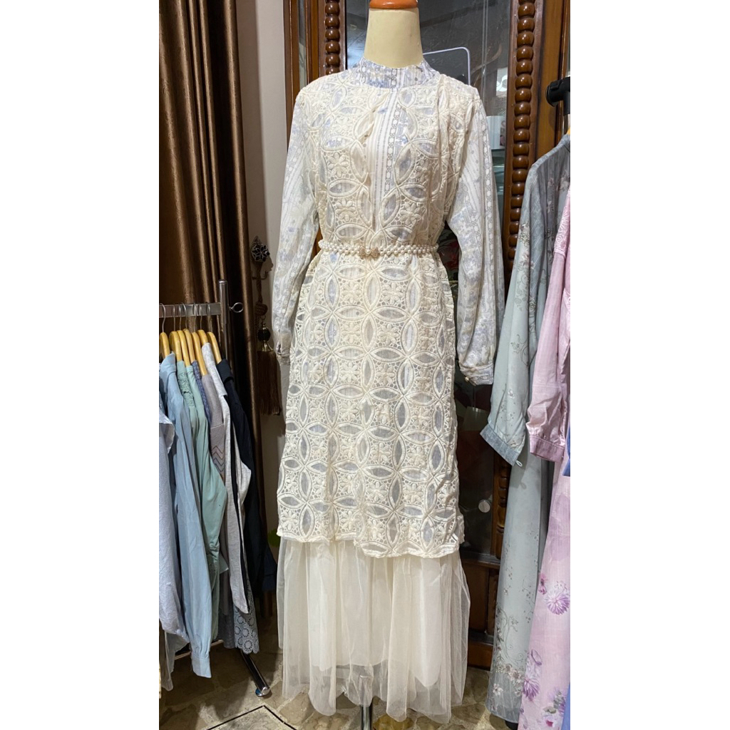 Gamis Tile brokat