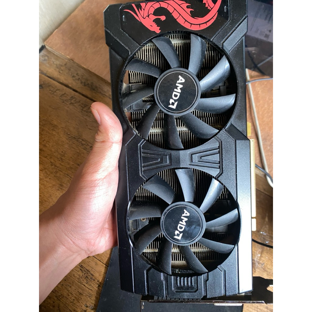 BACA DESKRIPSI Graphic Card VGA GPU RX 470 8GB AMD Powercolor Red Dragon Minus Matot no display mura