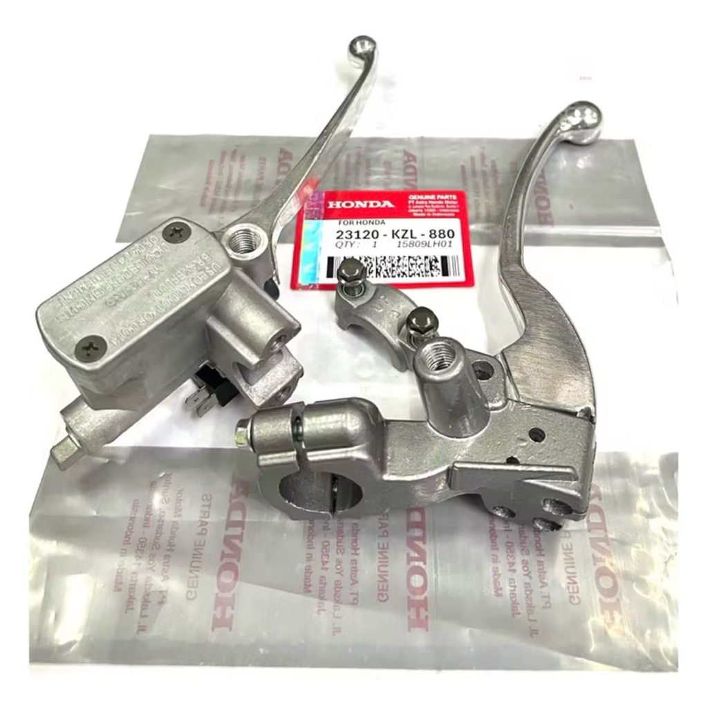 Master rem atas assy Beat karbu sepaket + dudukan spion kiri + handle rem kiri + baut handle Beat ka