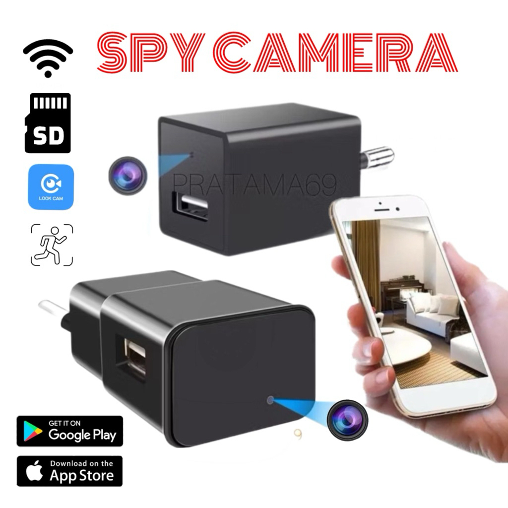 Camera Mini Wifi Model Charger HP 2 in 1 - Kamera CCTV / Kamera Spy